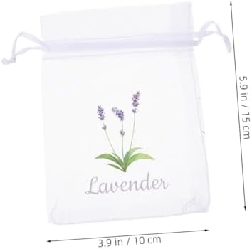 Cabilock 20pcs Lavender Sachets Breathable Mesh Pouches