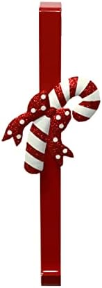 14 Inch Metal Candy Cane Wreath Hanger