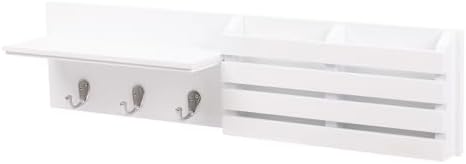 Kiera Grace Sydney Floating Shelf 24 Inch White 1 Pack