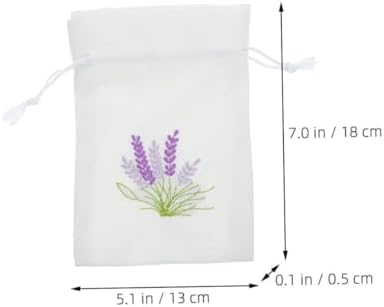 Zerodeko 5pcs Lavender Scent Sachets with Drawstring Closure