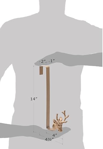 Red Co 14 Inch Bronze Reindeer Wreath Hanger