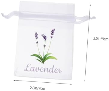 DECHOUS 50pcs Lavender Sachet Bags Drawstring Pouches for Spices Tea Closet