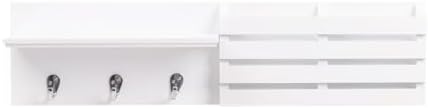 Kiera Grace Sydney Floating Shelf 24 Inch White 1 Pack