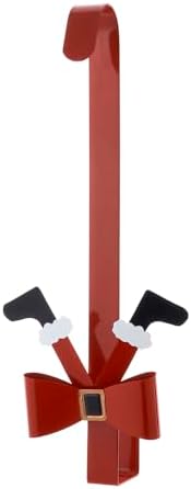 Kurt Adler Metal Bow Wreath Hanger with Elf Legs