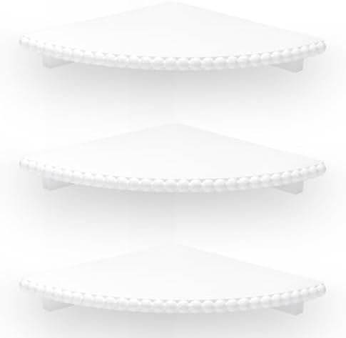 Lampaggio Corner Floating Shelves 3 Pack Wood