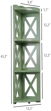 NHZ Corner Shelf Stand 4 Tier Bookcase Plant Stand