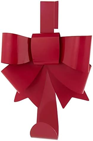 KSA Pack of 6 Red Bow Christmas Wreath Hangers 12 Inch