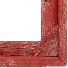 BarnwoodUSA Farmhouse Corner Frame 10x10 Rustic Red