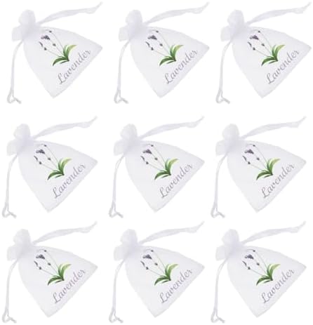HOLIDYOYO 50pcs Lavender Sachet Bags for Home Aromatherapy Storage and Gifts