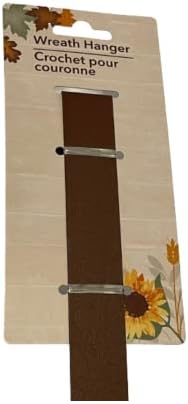 MIJ Durable Brown Metal Wreath Hanger 1pcs Set