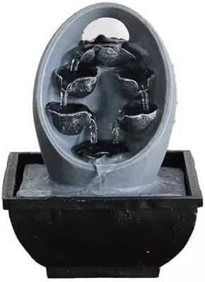 GRFIT Tabletop Fountain Rockery with LED Light