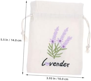 Cabilock 5pcs Lavender Sachet Bags Drawstring Favor Pouches