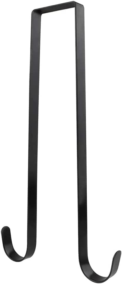 Double Wreath Hanger 12 Inch Black Metal