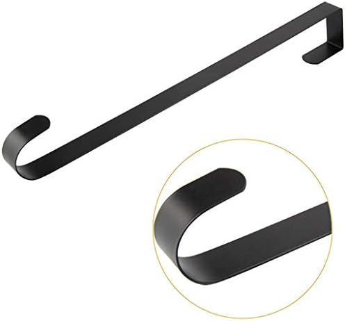 2 Pack Door Wreath Hanger Hooks 15 Inch Metal Black