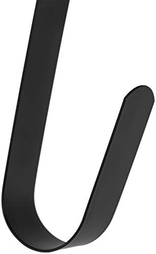 RND Over Door Wreath Hanger Hook - Black 12 Inch