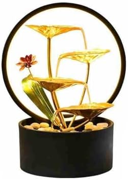 Zen Tabletop Waterfall Fountain with LED Light