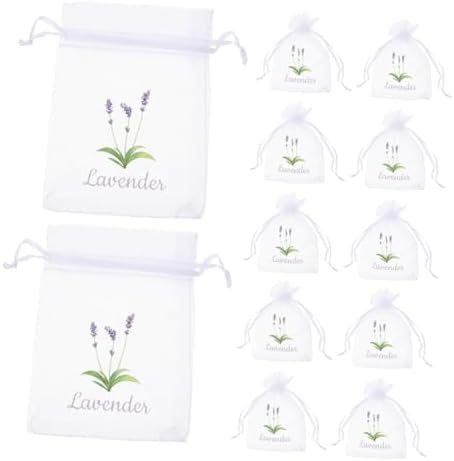 20pcs Empty Mesh Lavender Sachet Bags for Home Organization and Storage