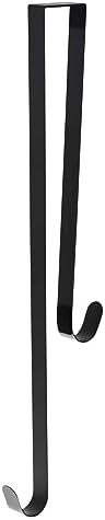 Haute Decor Dual-Sided Wreath Hanger Matte Black