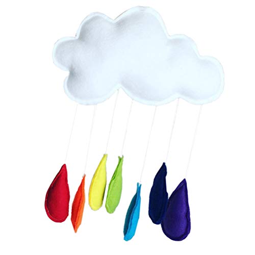 Cloud Rainbow Raindrops Wall Mobile Decor