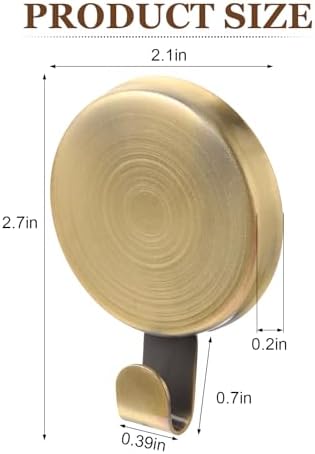 Jetec 6 Pcs Magnetic Hooks Wreath Hanger for Fridge