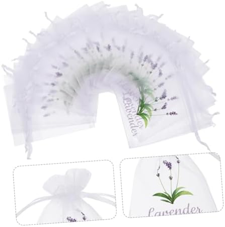50PCS Empty Drawstring Sachet Bags for Lavender Tea
