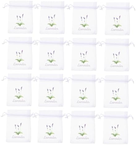 Cabilock 20pcs Lavender Sachets Breathable Mesh Pouches