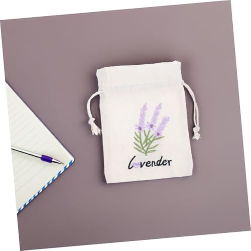 Cabilock 5pcs Lavender Sachet Bags Drawstring Favor Pouches