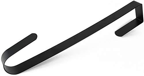 RND Over Door Wreath Hanger Hook - Black 12 Inch