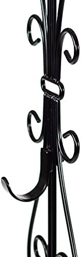 Adjustable Wreath Hanger for Front Door - Cast Iron Black Design