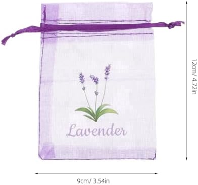 LUOZZY 20pc Lavender Pattern Sachet Bags for DIY