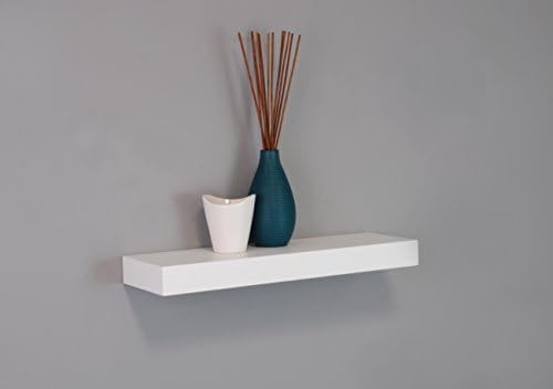 Kiera Grace White Floating Shelf for Home Dcor