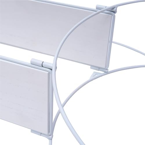 Urban Lifestyle 2-Tier Floating Shelf with Crescent Moon Design