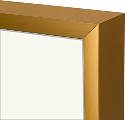 Golden State Art 8x10 Aluminum Frame with Real Glass and Ivory Mat