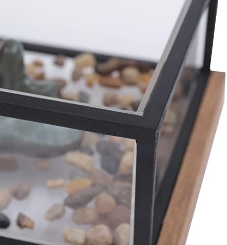 Elegant Tabletop Fountain with LED Lighting and Waterfall