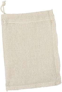 SOIMISS 4 Pack Cotton Tea Storage Bags Travel Toiletry Sachets