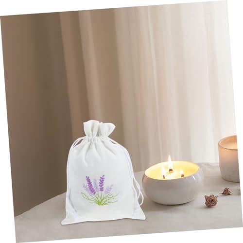 Zerodeko 5pcs Lavender Scent Sachets with Drawstring Closure