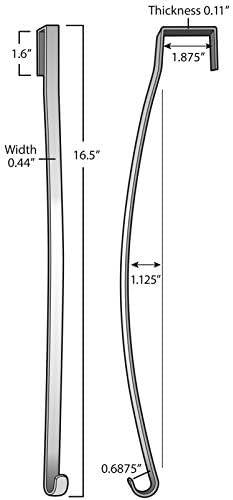 Haute Decor HighProfile Curved Wreath Hanger - Matte Black