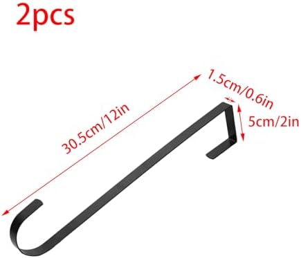 2 Pack Wreath Hanger Hooks Metal Hooks for Door