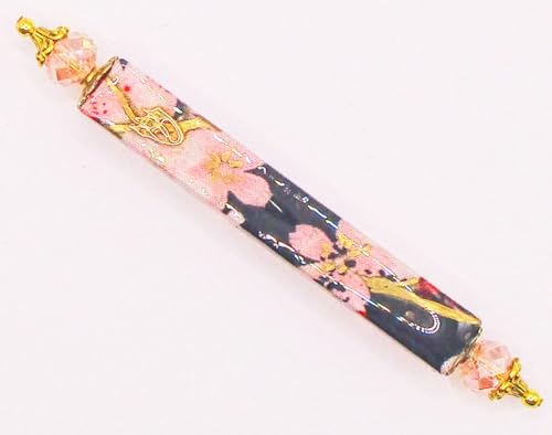 Handmade Cherry Blossoms Mezuzah