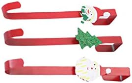 3 Pack Wreath Hangers for Front Door Christmas Hook Holder