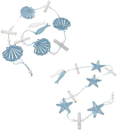 LOGOFUN 2pcs Nautical Wall Hanging Decorations
