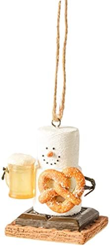 Ganz MX179683 SMores Beer Pretzel Hanging Ornament