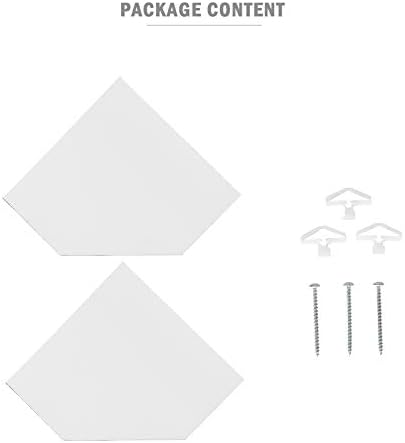 WELLAND 12-Inch Floating Corner Shelves Set of 2