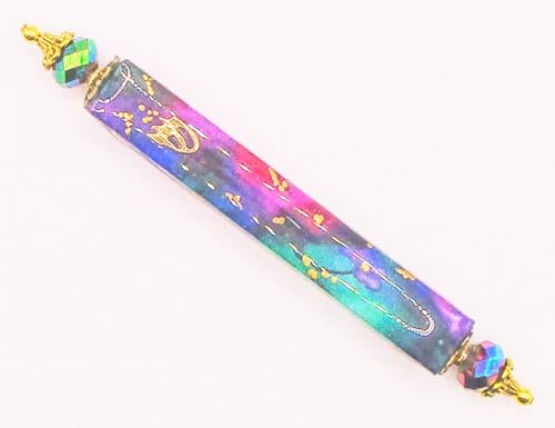 Handmade Multicolored Mezuzah Ornament