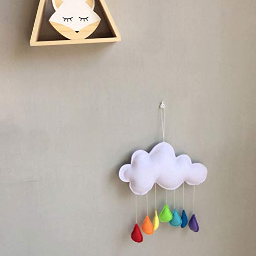 Cloud Rainbow Raindrops Wall Mobile Decor