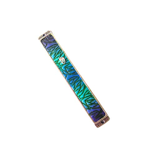 Handmade Mezuzah Case by Israeli Artist Perfect Wedding or Bar Mitzvah Gift