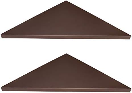 Evron Corner Mounting Shelf Set of 2 Frosting Pattern
