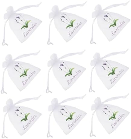 PRETYZOOM 50pcs Organza Drawstring Pouches for Dried Flowers Spices