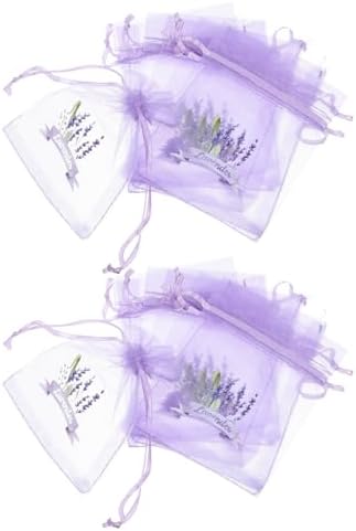 LUOZZY 20pc Lavender Sachet Bags with Drawstring