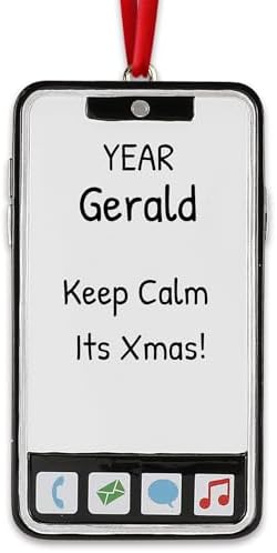 Personalized Smartphone Ornament 2024 for Christmas Tree